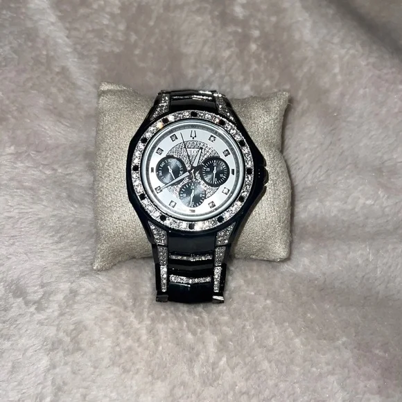 Bulova Black Stainless Steel Quartz Mens Watch